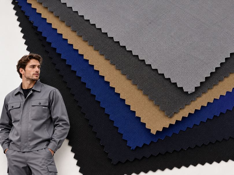 Poly spun, mini matt, gabardine and polyester viscose fabrics for uniforms, workwear and functional apparel applications.