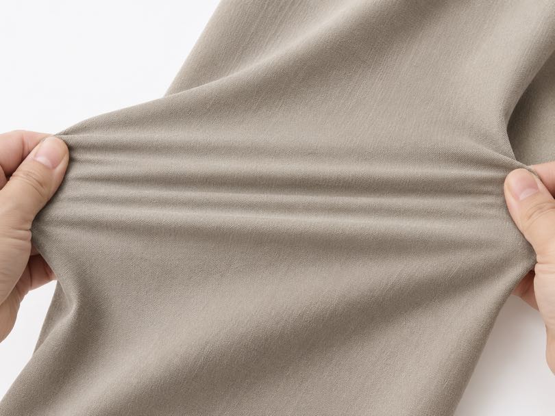 Two way stretch fabric for outdoor pants, sportswear and comfortable functional clothing.