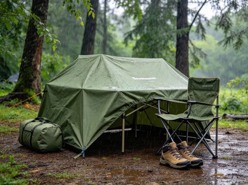 Waterproof fabric for outdoor equipment covers with durable weather-resistant performance.